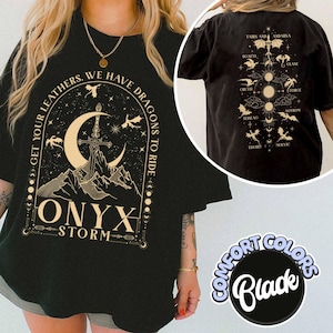 Get Your Leathers We Have Dragons to Ride Comfort Colors Shirt, Onyx Storm Shirt, Gifts for Readers, Fantasy Book Dragon Shirt,Bookish Shirt