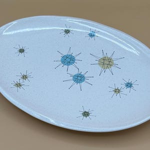 Atomic Starburst Serving Platter: Mid-Century Modern Franciscan Dinnerware