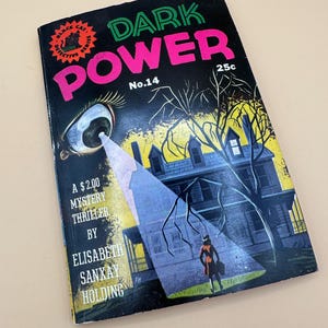 1945 Pulp Paperpack Original - Dark Power by Elisabeth Sanxay Holding - Vintage Mystery Thriller - Black Cat Detective Series - Pulp Stories