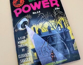 1945 Dark Power Pulp Pocketbok – Vintage Mystery Thrillerroman Bok