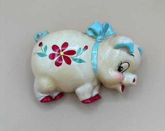 Hucha vintage - De yeso para colgar en la pared - Años 40