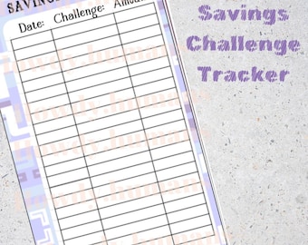 Completed Savings Challenge Tracker Dashboard DIGITAL DOWNLOAD Cash Envelope Stuffing Geometric  Budget Printable PDF Flowers Fits A6 A5