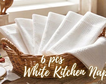 6 tovaglioli da cucina in etamine, set di strofinacci da cucina in cotone fai da te, panni in tela Aida per ricamo