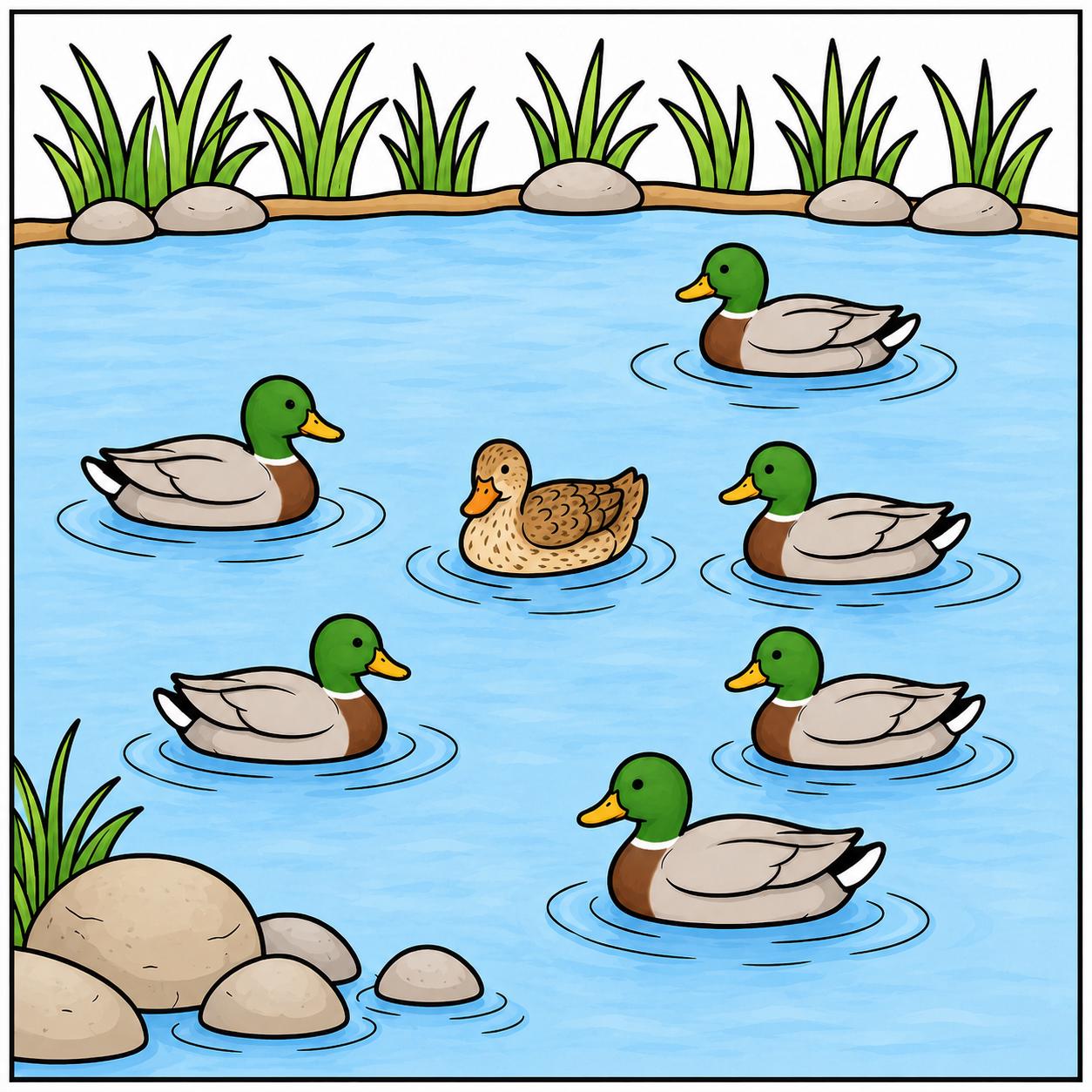 36 DIY Nature Crafts for Kids 18 One Duck Coloring Page Printable Easy Kids Nature Activity (PDF…