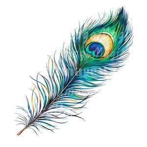 24 Peacock Feather Clipart, Gorgeous Peacock, Printable Watercolor clipart, High Quality PNGs, Digital download, Paper craft, Junk journal
