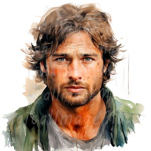 18 hombres con caras expresivas, clipart de cara, clipart de acuarela imprimible, JPG de alta calidad, descarga digital, manualidades de papel, revistas basura