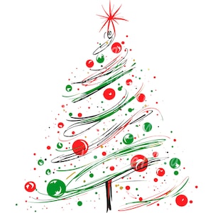 24 lijntekeningen kerstboom clipart, minimalistische, afdrukbare aquarel clipart, hoge kwaliteit JPG/PNG's, digitale download, Papercraft