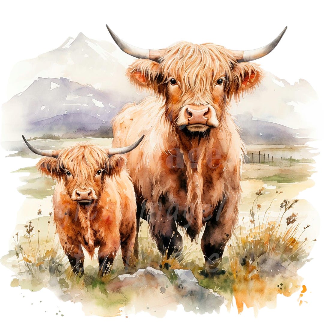 Extended Commercial License – Highland Cow Design (15.jpg) - Etsy