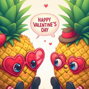 Ananas-Valentinstagskarte, lustige Punny-Liebeskarte, süßeste Valentinstagskarte, druckbare Karte, DIY-Grußkarte, digitaler Download