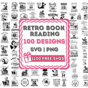 Reading Book SVG Bundle, books svg, Book lover svg bundle, Books bundle svg, Pile of books bundle svg, Book dragon svg, Svg Files For Cricut