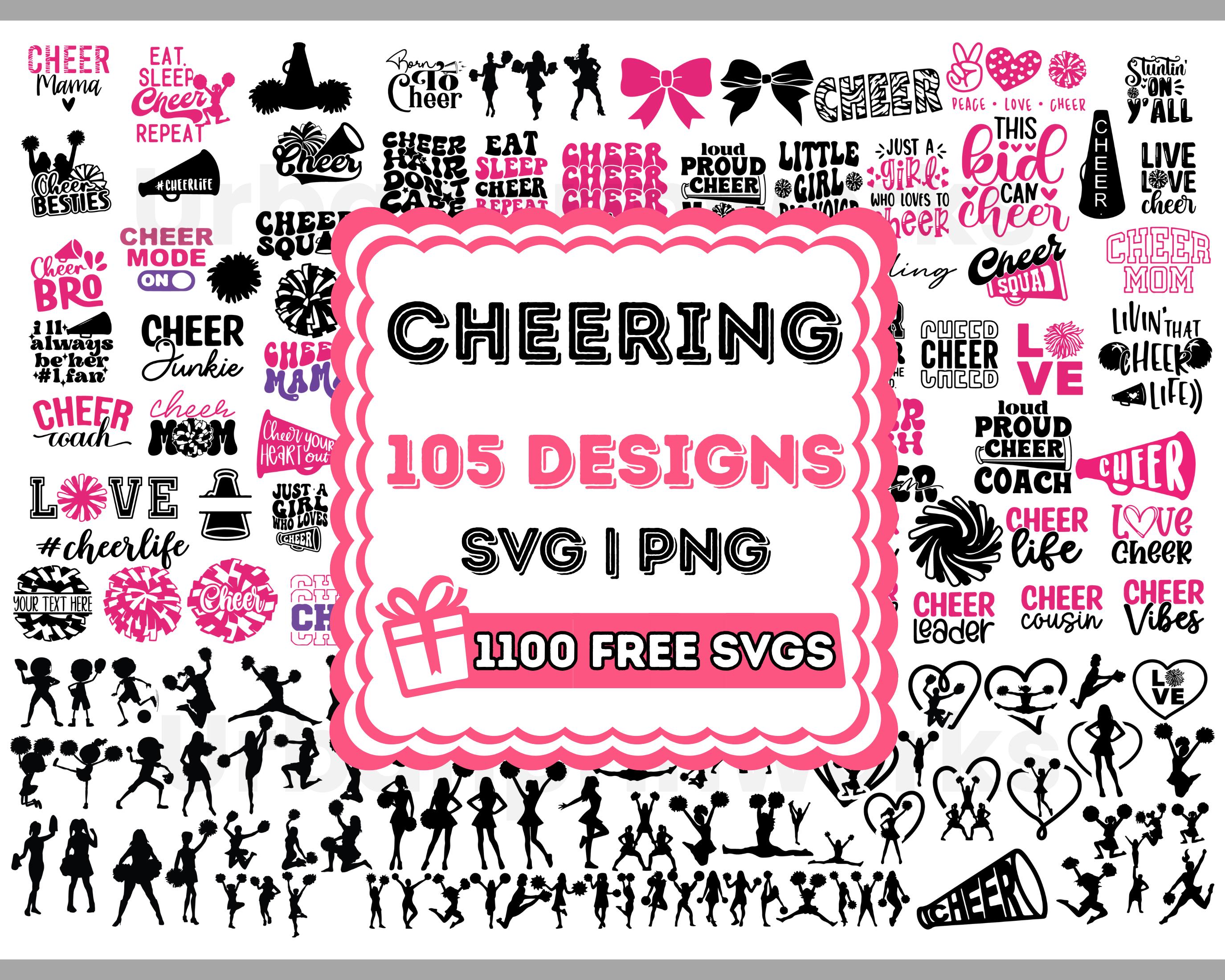 Cheer Svg Bundle, Cheerleading Svg, Cheer Squad Svg, Cheer Svg ...