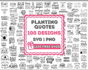 Plant Svg Bundle, Plant Quotes Svg Bundle, Plant Lover Svg, Plant Mom Svg, Funny Plant Png Gardening Quote Houseplant Svg, Garden Svg Bundle