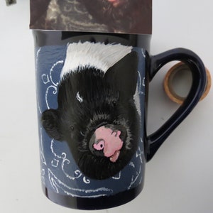 Pet Portrait Hand Painted Coffee Mugs Made to Order Any Animal Painted From Photo shepherd by Shannon Ivins image 6