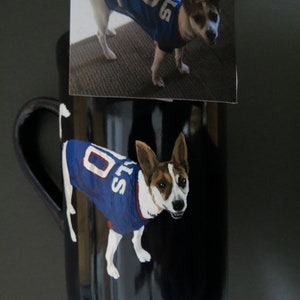 Pet Portrait Hand Painted Coffee Mugs Made to Order Any Animal Painted From Photo shepherd by Shannon Ivins image 3