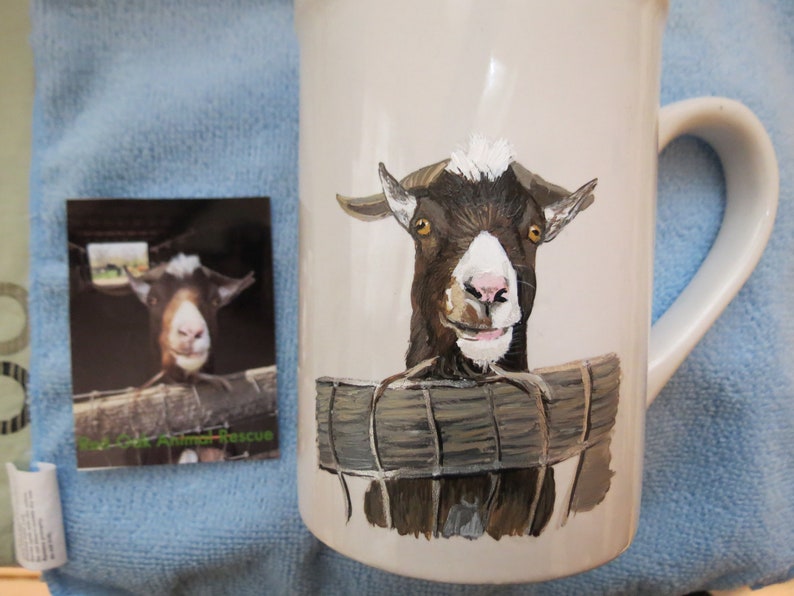 Hand Painted Pet Portrait Coffee Mugs Made to Order Brittany Dog by Shannon Ivins Pigatopia image 10