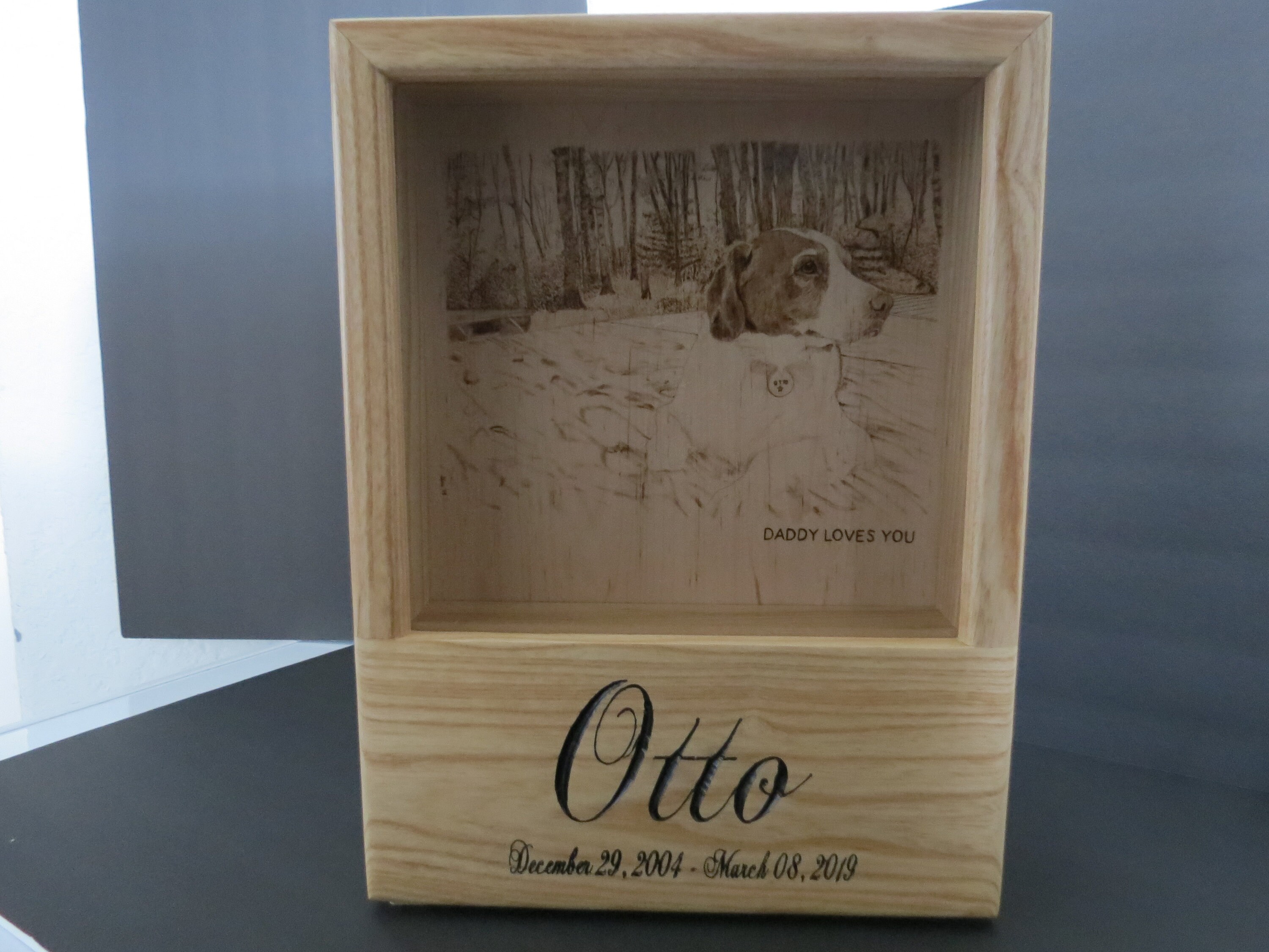 shadow box urn