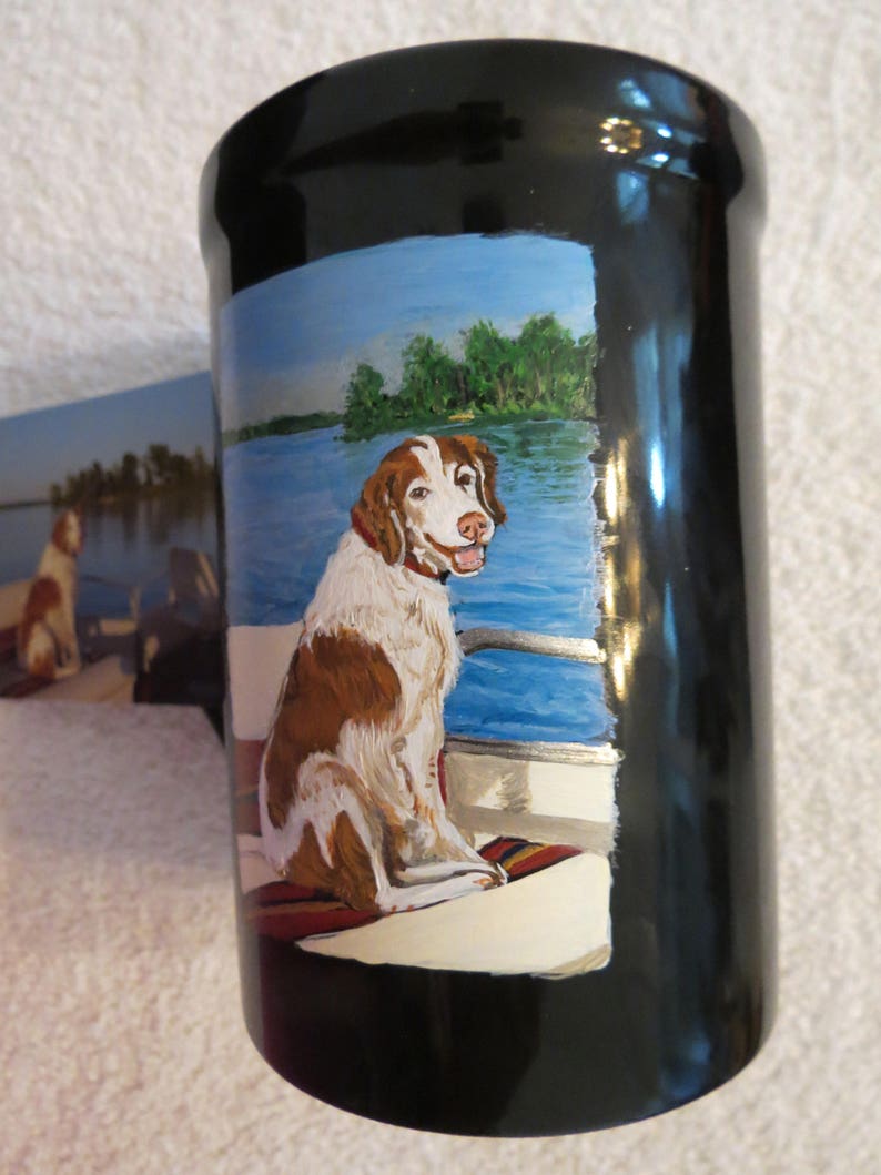 Pet Portrait Hand Painted Coffee Mugs 16oz Made to Order Husky by Shannon Ivins Pigatopia image 10