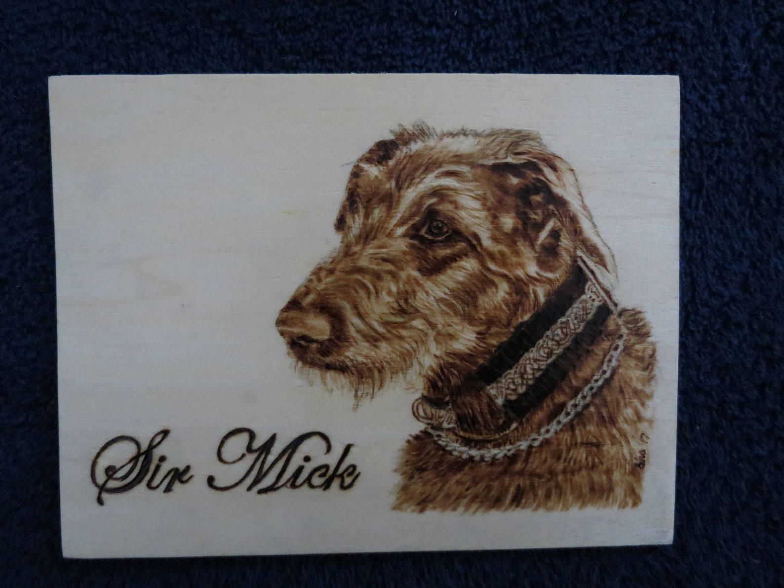 Pet Portrait Pyrography 12 X 12 Inch With Hand Crafted | Etsy