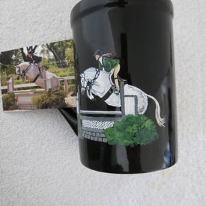 Hand Painted Pet Portrait Coffee Mugs Made to Order Brittany Dog by Shannon Ivins Pigatopia image 5