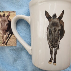 Hand Painted Pet Portrait Coffee Mugs Made to Order Brittany Dog by Shannon Ivins Pigatopia image 9