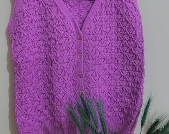 Bayan Örme Yelek (Gilet en tricot pour femme)