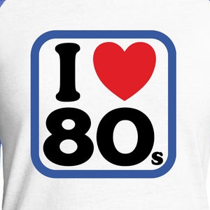 Adoro i file di taglio digitale degli anni '80 / Cricut / Silhouette Cameo / File di taglio Svg / File digitali / PDF / Eps / DXF / PNG / Anni '80