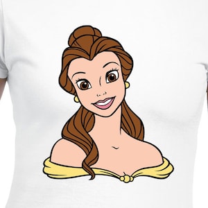 File di taglio digitale Princess Belle / Cricut / Silhouette Cameo / File di taglio Svg / File digitali / PDF / Eps / DXF / PNG / La bella e la bestia