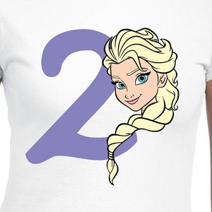 Elsa 2 Geburtstag Digital Cut Dateien | Cricut | Silhouette Cameo | SVG-Schnittdateien | Digitale Dateien | PDF | Eps | DXF | PNG | Gefroren
