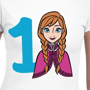 Anna 1° compleanno File di taglio digitale / Cricut / Silhouette Cameo / File di taglio Svg / File digitali / PDF / Eps / DXF / PNG / Frozen