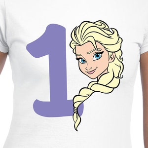 File di taglio digitale del primo compleanno di Elsa / Cricut / Silhouette Cameo / File di taglio Svg / File digitali / PDF / Eps / DXF / PNG / Frozen
