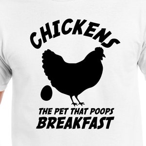 Pollos, La mascota que hace caca en el desayuno Archivos de corte digital / Cricut / Silhouette Cameo / Archivos de corte SVG / PDF / Eps / DXF / PNG / Pollos