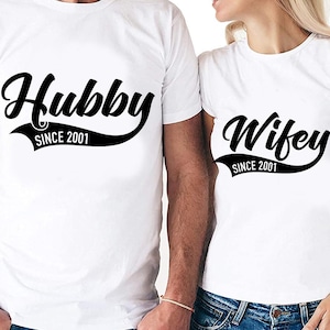 Echtgenoot en vrouw stellen sinds 2001 digitale snijbestanden in | Cricut | Silhouetcameo | Svg-bestanden knippen | PDF | Eps | DxF | PNG | Jubileum