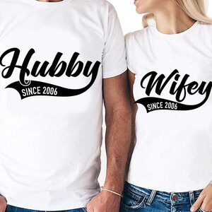 Echtgenoot en vrouw stellen sinds 2006 digitale snijbestanden in | Cricut | Silhouetcameo | Svg-bestanden knippen | PDF | Eps | DxF | PNG | Jubileum