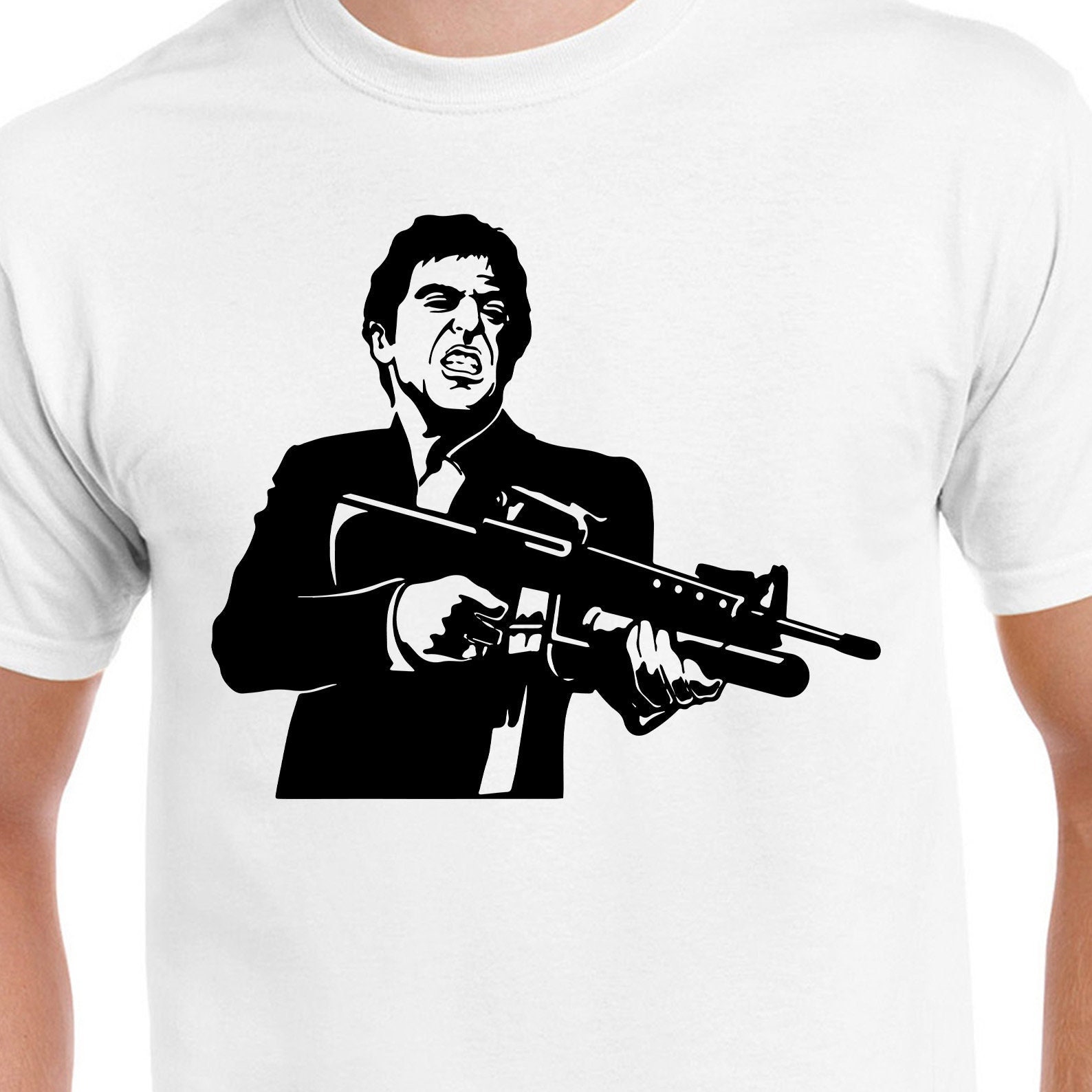 Scarface Digital Cut Files | Cricut | Silhouette Cameo | Svg Cut Files | Digital Files | PDF | Eps | DXF | PNG | Tony Montana