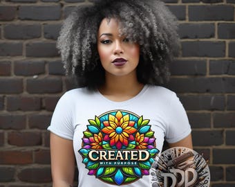 Created with a Purpose Sublimation/Printable Design | Instant Download | PNG DOWNLOAD ONLY