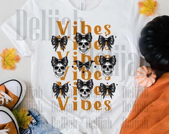 Calavera de Halloween, lazo coqueto, diseño imprimible/sublimación de Halloween, descarga instantánea, descarga PNG únicamente