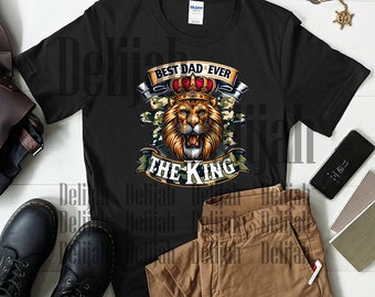 Best Dad Ever King Camouflage Png, Dad Lion Png, Fathers Day Design Sublimation/Printable Design | Instant Download | PNG DOWNLOAD ONLY