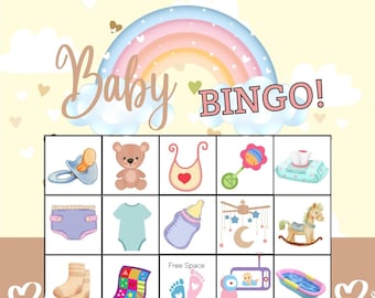 Gender Neutral Baby Shower Bingo Card