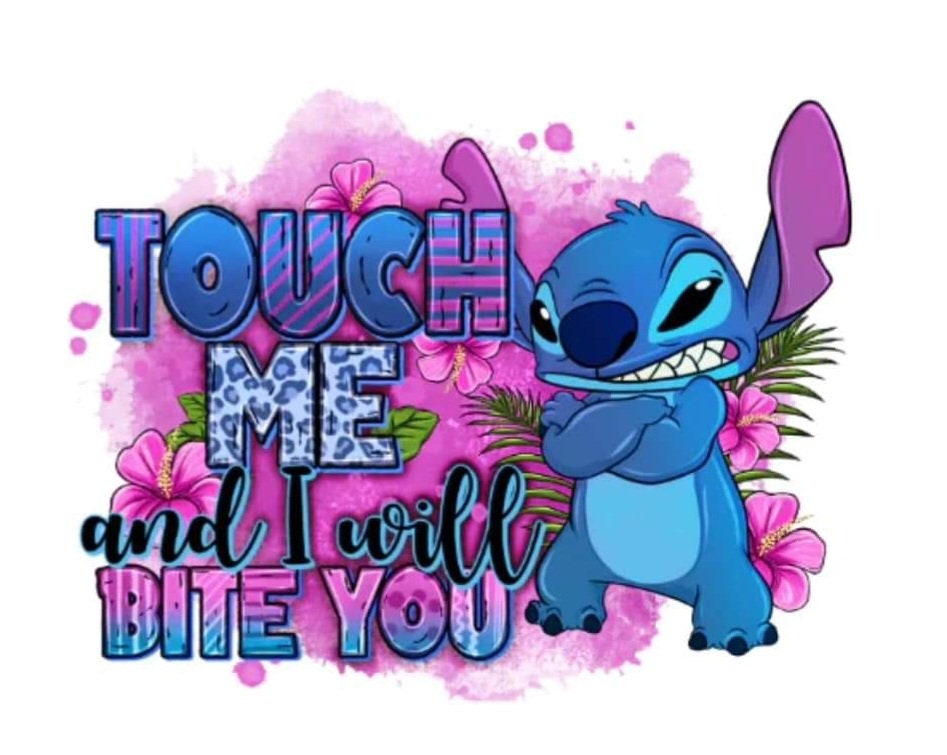 Touch Me and I'll Bite You Stitch - Etsy