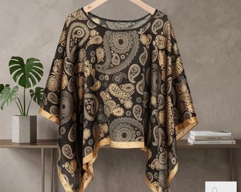 Summer Beach Kimono Cover Up Women Chiffon Bikini Wrap Loose Poncho Blouse