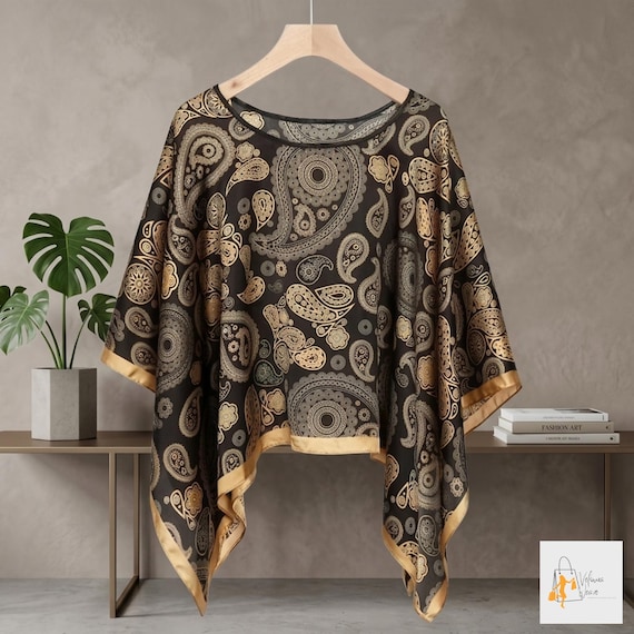 Summer Beach Kimono Cover Up Women Chiffon Bikini Wrap Loose Poncho Blouse
