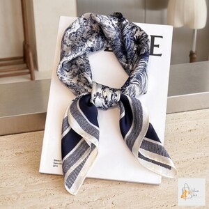 soft satin scarf women headband hair wrap stylish accessory