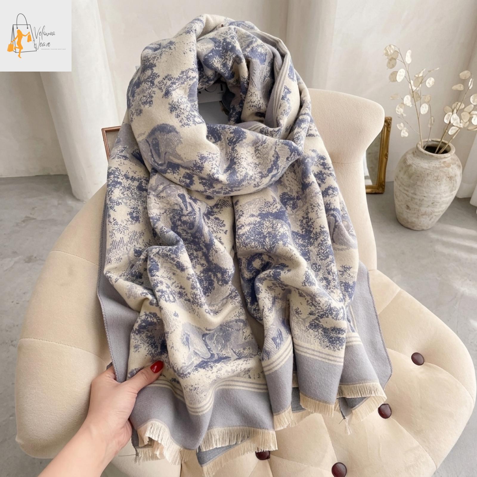 luosh Sciarpa Donna Sciarpa Stile Etnico Collana con Ciondolo Gioielli Scialle Scialle in Chiffon