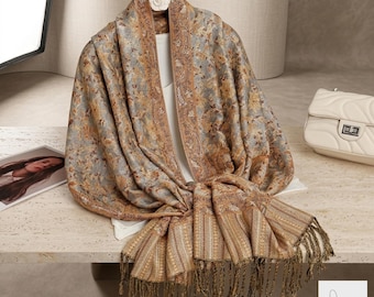Celestara polyester Pashmina Wrap Women Printed Winter Shawl Soft Warm Elegant Fashion Stole
