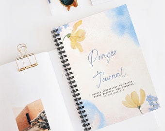 SPIRAL CHRISTIAN JOURNAL, Prayer Journal, Journal to pray, Christian journal, Journal for Christians, Journal for praying, Christians, pray