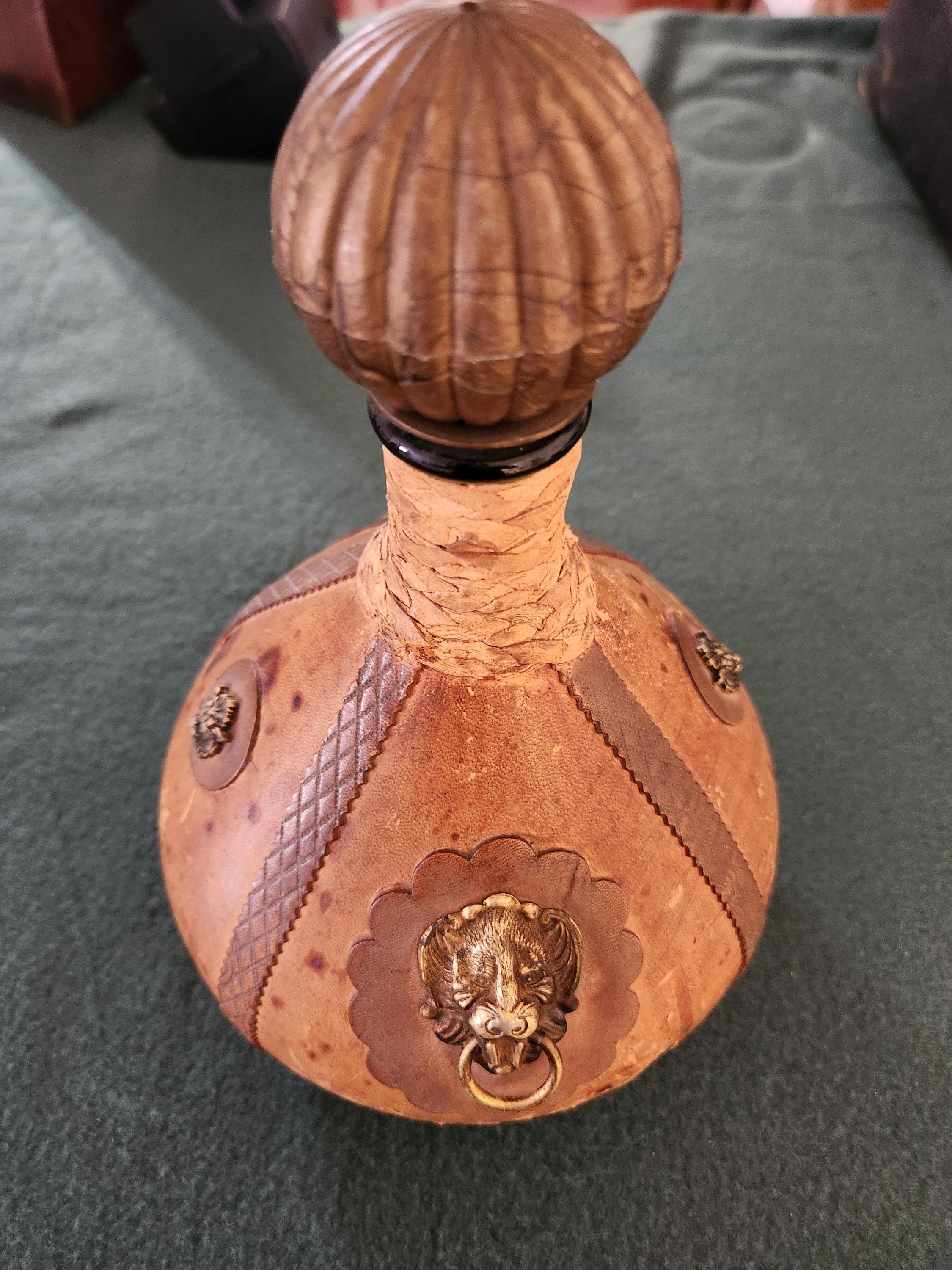 Leather Lion Bottle - Etsy