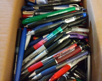 PENS, writing pens, various brands, sizes and colors,                  LOT SALE
