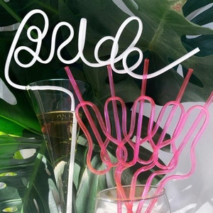 Bachelorette Party Straws, bachelorette party favors, Beach Bachelorette Party Decorations, Bridal Shower Gift For Bride Straw