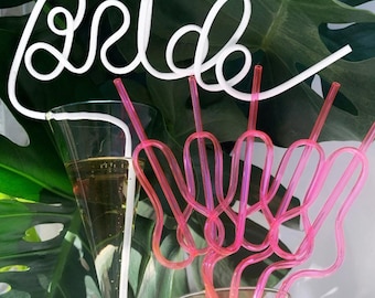 Bachelorette Party Straws, bachelorette party favors, Beach Bachelorette Party Decorations, Bridal Shower Gift For Bride Straw