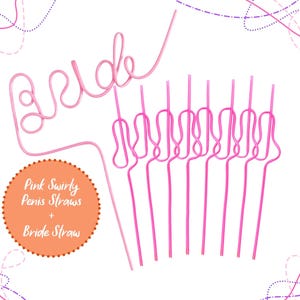 Bachelorette Straws | Bachelorette Party favors | Camp Bachelorette Party gifts | Funny Bridesmaids Gifts | Bachelorette Party Supplies